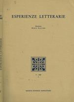 Esperienze letterarie. Rivista trimestrale di critica e di cultura anno V n.1, 1980