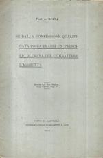 Se dalla confessione qualificata possa trarsi un principio di prova per combattere l'aggiunta