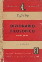 Dizionario filosofico. Vol. I