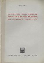 L' efficienza della pubblica amministrazione nella prospettiva del finalismo scientifico