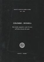 Colombo - Duemila. Stato attuale, prospettive e piani di ricerca nell'ultimo decennio del secolo