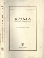 Roma Moderna e contemporanea. Anno I numero 3 Settembre Dicembre 1993