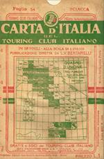 Sciacca foglio 54. Carta d'italia del touring club