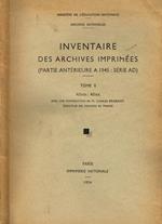 Inventaire Des Archives Imprimees Tome II