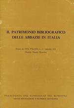 Il patrimonio bibliografico delle abbazie in italia. Estratto da vita italiana n.11