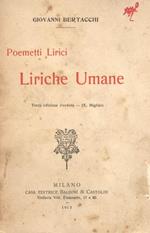 Poemetti Lirici e Liriche Umane