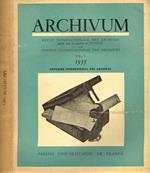 Archivum (vol. V). Annuaire international des archives