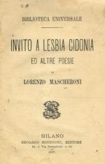 Invito a lesbia cidonia ed altre poesie