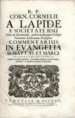 A Lapide é Societate Jesu. Commentarius in evangelia ss. Mattaei et marci