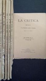 La Critica. Rivista di Letteratura, Storia e Filosofia