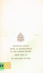 Encyclical letter dives in misericordia