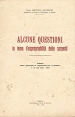 Alcune questioni in tema d'espropriabilità delle sorgenti