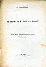 Sui Rapporti fra M. Amari e G. Lamberti