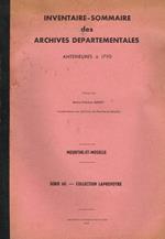 Inventaire-sommaire des archives departementales