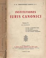 Institutiones Iuris Canonici (Vol. IV). De Rebus