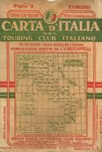 Torino foglio 9. Carta d'italia del touring club