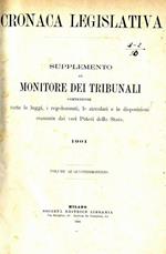 Cronaca legislativa. Supplemento al monitore dei tribunali