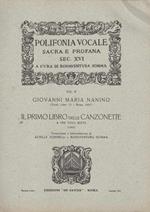 Il primo libro delle canzonette. A tre voci miste (1593)