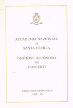 Stagione sinfonica 1988 89. Gestione autonoma dei concerti