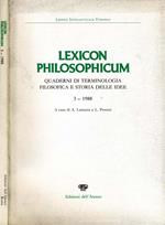 LeXIcon Philosophicum. Quaderni di terminologia filosofica e storia delle idee 3-1988