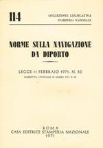 Norme sulla navigazione da diporto. Legge 11 febbraio 1971 n.50