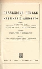 Cassazione Penale anno XIV. Massimario Annotato