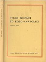 Studi micenei ed egeo. anatolici Fascicolo IX