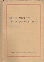 Studi Micenei ed Egeo. Anatolici