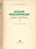 Lexicon Philosophicum Vol. 2. Quaderni di Terminologia Filosofica e Storia Delle Idee