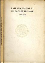 Dati cumulativi di 655 società italiane (1968 - 1972)