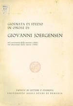 Giornata di studio in onore di giovanni joergensen. nel centenario della nascita 1866, nel decennale della morte 1956