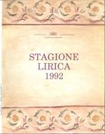 Stagione lirica 1992