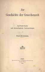 Zur Geschichte der Gracchenzeit. Quellenkritische und chronologische Untersuchungen