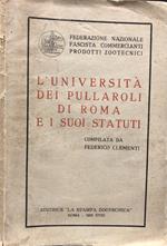 L' Università Dei Pullaroli Di Roma E I Suoi Statuti