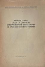 Dichiarazione circa la questione dell'ammissione delle donne al sacerdozio ministeriale