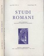 Studi romani-Anno XLIV-nn. 1-2. Rivista trimestrale dell'Istituto Nazionale di Studi Romani