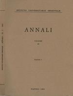 A. I. O. N. : Annali Vol 45 Fasc. 3. Rivista del Dipartimento di Studi Asiatici e del Dipartimento di Studi e Ricerche su Africa e Paesi Arabi