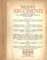 Nuovi argomenti nn. 65-66. Rivista trimestrale di cultura