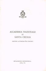 Stagione sinfonica 1974 75. Gestione autonoma dei concerti