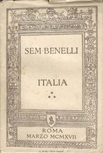 Italia. Orazione detta la sera del 13 marzo del 1917 al Teatro Adriano in Roma