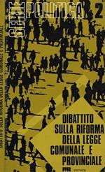 Dibattito sulla riforma della legge comunale e provinciale