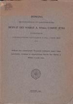 Romana beatificationis et canonizationis Servae dei Mariae a Ssmo. Corde Jesu. Fundatricis Congregationis Ancillarum a SSmo. Corde Jesu