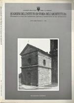 Quaderni dell' Istituto di Storia dell' Architettura. Dipartimento di Storia dell' Architettura, Restauro e Conservazione dei Beni Architettonici Fascicolo 11. 1988