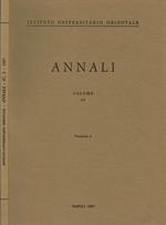 A. I. O. N. : Annali Vol 47 Fasc. 4. Rivista del Dipartimento di Studi Asiatici e del Dipartimento di Studi e Ricerche su Africa e Paesi Arabi