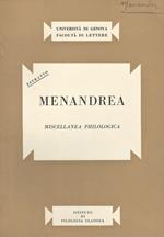 Menandrea. Miscellanea Philologica