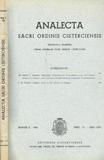 Analecta Sacri Ordinis Cisterciensis Anno X Fasc. 1-2. Periodicum Trimestre