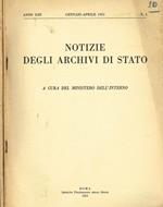 Notizie degli Archivisti di Stato Anno XIII N.1, 2