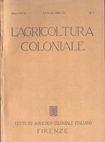 L' agricoltura coloniale-Anno XXVII n. 7