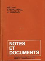 Notes Et Documents Anno V N.16 17. Publication Trimestrielle