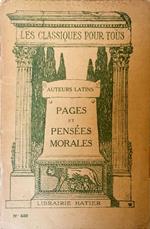 Pages et pensées morales extraites des auteurs latins